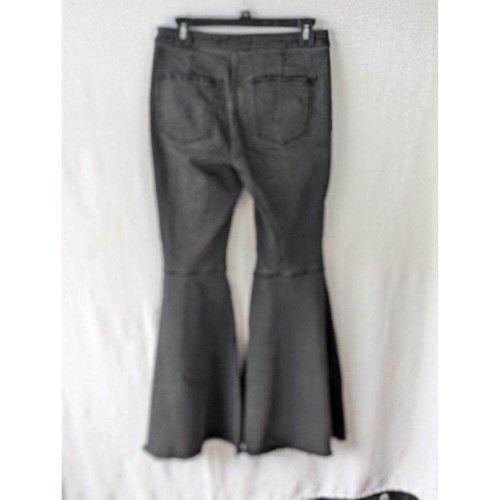 Free People Flared Bell Bottom Stretch Jeans Black Women's Size 28 - Picture 2 of 11